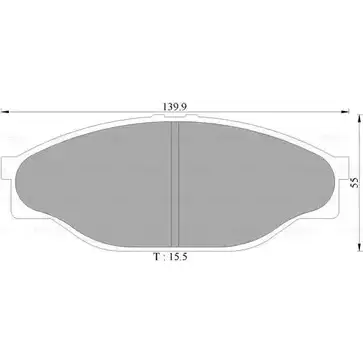 Тормозные колодки, дисковые, комплект Bosch DB1205 1193485777 0 986 505 748 B P5748 изображение 0
