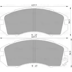 Тормозные колодки, дисковые, комплект Bosch 1193485805 BP5796 0 986 505 796 7 350-D470 изображение 0