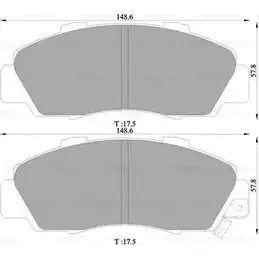 Тормозные колодки, дисковые, комплект Bosch D503-7382 BP595 6 0 986 505 956 1193485897 изображение 0