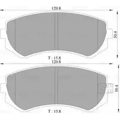 Тормозные колодки, дисковые, комплект Bosch 0 986 505 970 BP5970 7307 -D422 1193485921 изображение 0