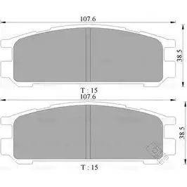 Тормозные колодки, дисковые, комплект Bosch 1193485945 BP5996 7351 -D471 0 986 505 996