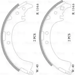 Тормозные колодки, комплект Bosch 0 986 AB0 001 CT3F9G4 BS H0001 1193486438 изображение 0