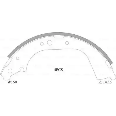 Тормозные колодки, комплект Bosch 1193486572 0 986 AB0 106 ACBS16 60 B1660