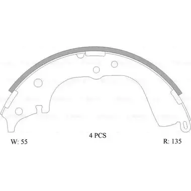 Тормозные колодки, комплект Bosch B1714 1193486589 0 986 AB0 115 A CBS1714 изображение 0