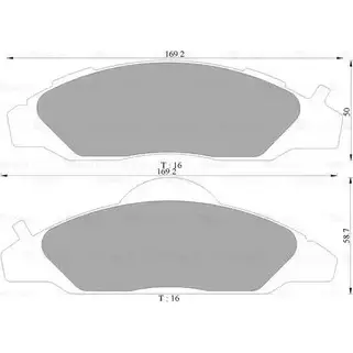 Тормозные колодки, дисковые, комплект Bosch 0 986 AB1 003 BP 1003 DB1337 1193486813