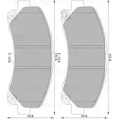 Тормозные колодки, дисковые, комплект Bosch 0 986 AB1 041 1193486874 BP1041 -HD BP1041