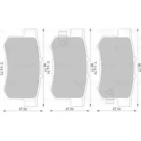 Тормозные колодки, дисковые, комплект Bosch D365-7256 1193486976 0 986 AB1 116 DB1230