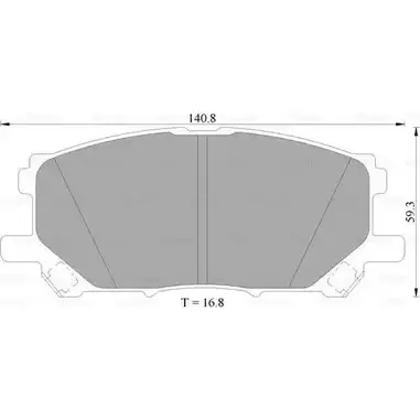 Тормозные колодки, дисковые, комплект Bosch 1193487430 BP1 413 0 986 AB1 413 DB1517