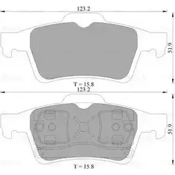 Тормозные колодки, дисковые, комплект Bosch BP1444 1193487498 787 4-D973 0 986 AB1 444
