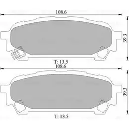 Тормозные колодки, дисковые, комплект Bosch DB1672 1193487562 B P1475 0 986 AB1 475