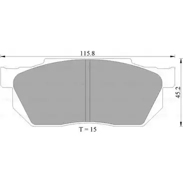 Тормозные колодки, дисковые, комплект Bosch 0 986 AB2 000 BP2 000 DB300P 1193488005 изображение 0