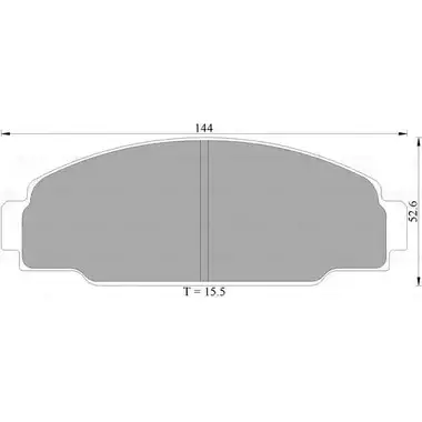 Тормозные колодки, дисковые, комплект Bosch DB1126 BP 2008 0 986 AB2 008 1193488026