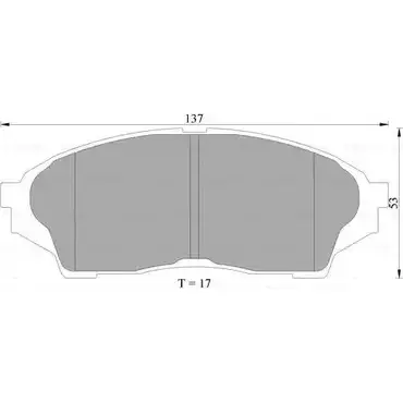 Тормозные колодки, дисковые, комплект Bosch BP 2283 0 986 AB2 283 STL8B 1193488465 изображение 0