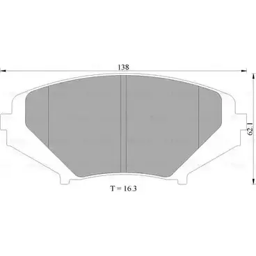 Тормозные колодки, дисковые, комплект Bosch 0 986 AB2 294 BP2294 7 913-D1009 1193488494
