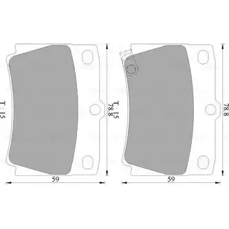 Тормозные колодки, дисковые, комплект Bosch 7602-D73 3 1193488573 0 986 AB2 331 BP2331 изображение 0