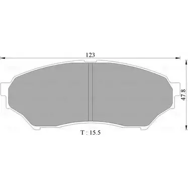 Тормозные колодки, дисковые, комплект Bosch 2348 7 0 986 AB2 352 1193488613 8339-D1218