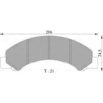 Тормозные колодки, дисковые, комплект Bosch BP23 56 IJZ52W 0 986 AB2 356 1193488621 изображение 0