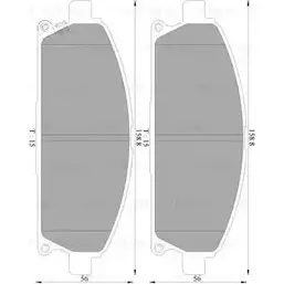 Тормозные колодки, дисковые, комплект Bosch BP 2364 1193488639 0 986 AB2 364 DB1333