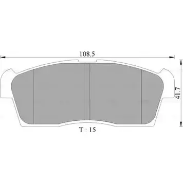 Тормозные колодки, дисковые, комплект Bosch 1193488790 BP2 416 0 986 AB2 416 NNM9J изображение 0