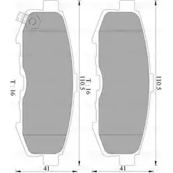 Тормозные колодки, дисковые, комплект Bosch B P2496 0 986 AB2 496 1193488916 JO4PV6 изображение 0