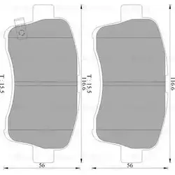 Тормозные колодки, дисковые, комплект Bosch 783 9-D937 1193489205 BP2778 0 986 AB2 778 изображение 0