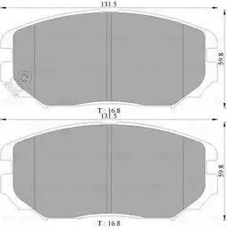 Тормозные колодки, дисковые, комплект Bosch 1193489297 BP3 054 0 986 AB3 054 DB1924 изображение 0