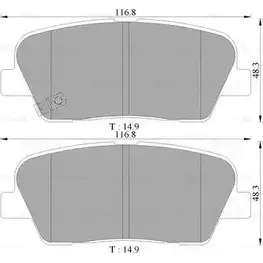 Тормозные колодки, дисковые, комплект Bosch BP31 05 K290 0 986 AB3 105 1193489493 изображение 0