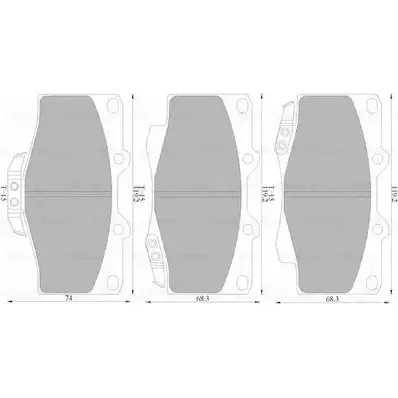 Тормозные колодки, дисковые, комплект Bosch 1193489721 0 986 AB4 395 DB1149 7298- D436 изображение 0