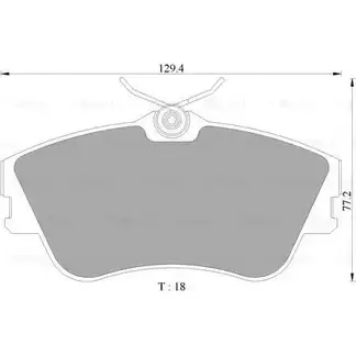 Тормозные колодки, дисковые, комплект Bosch DB1349 1193489842 0 986 AB4 462 BP446 2