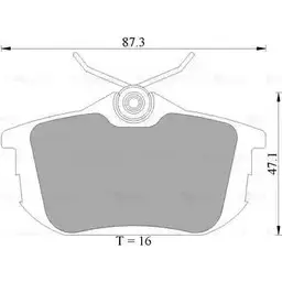 Тормозные колодки, дисковые, комплект Bosch D119-8316;D838-7713 0 986 AB4 466 BP446 6 1193489848