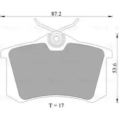 Тормозные колодки, дисковые, комплект Bosch BP456 4 1193489919 0 986 AB4 564 DB1449