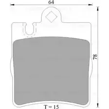 Тормозные колодки, дисковые, комплект Bosch 1193490045 DB1457 B P4986 0 986 AB4 986