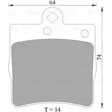 Тормозные колодки, дисковые, комплект Bosch B P4990 D779-7647 0 986 AB4 990 1193490053