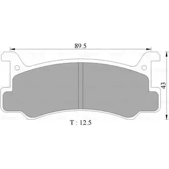 Тормозные колодки, дисковые, комплект Bosch 1193491066 0 986 AB9 007 7257-D366 2 0008