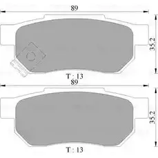 Тормозные колодки, дисковые, комплект Bosch 0 986 AB9 034 BP 9034 DB1163 1193491153