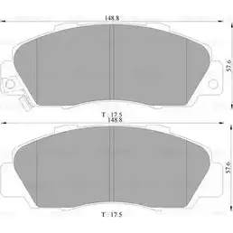 Тормозные колодки, дисковые, комплект Bosch 0 986 AB9 048 1193491191 DB1206 B P9048