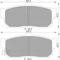 Тормозные колодки, дисковые, комплект Bosch 0 986 AB9 057 BP905 7 DB1247 1193491212