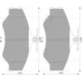 Тормозные колодки, дисковые, комплект Bosch B P9103 0 986 AB9 103 DB1486GB 1193491338 изображение 0