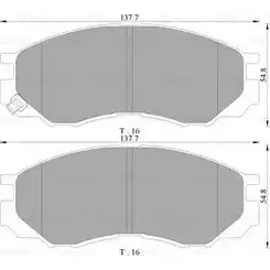 Тормозные колодки, дисковые, комплект Bosch BP9112 1193491357 2 3290 0 986 AB9 112