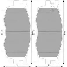 Тормозные колодки, дисковые, комплект Bosch 1193491434 DB1787 0 986 AB9 148 BP914 8