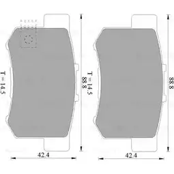Тормозные колодки, дисковые, комплект Bosch DB1230 0 986 AB9 197 1193491514 BP 9197 изображение 0