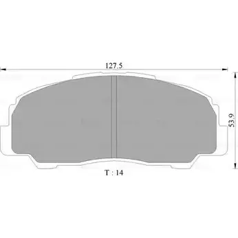Тормозные колодки, дисковые, комплект Bosch 1193491609 21 967 0 986 AB9 255 7370-D490 изображение 0