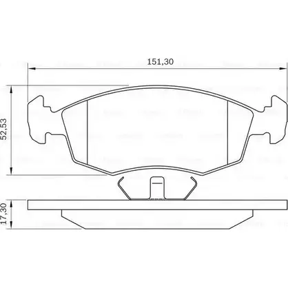 Тормозные колодки, дисковые, комплект Bosch 0 986 BB0 048 1193493512 PB 0056 BB 0056 изображение 0