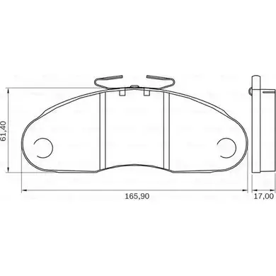 Тормозные колодки, дисковые, комплект Bosch 0 986 BB0 056 1193493519 PB 0079 BB 0079 изображение 0