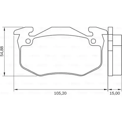 Тормозные колодки, дисковые, комплект Bosch 0 986 BB0 076 1193493538 4DX7WJ PB 0109 изображение 0
