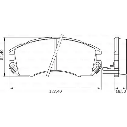 Тормозные колодки, дисковые, комплект Bosch BB 0256 1193493625 0 986 BB0 156 PB 0256 изображение 0