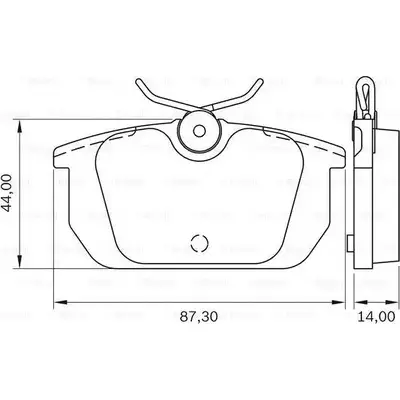 Тормозные колодки, дисковые, комплект Bosch PB 0259 1193493632 0 986 BB0 159 BB 0259