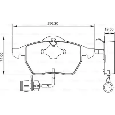 Тормозные колодки, дисковые, комплект Bosch PB 0420 A/2 1193493780 BB 0420 A/2 0 986 BB0 320