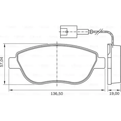 Тормозные колодки, дисковые, комплект Bosch BB 0517 A/1 PB 0517 A/1 0 986 BB0 517 1193493789