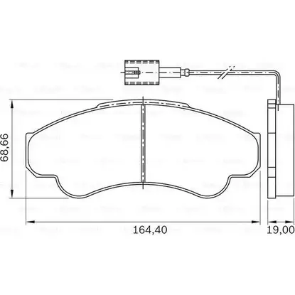 Тормозные колодки, дисковые, комплект Bosch 1193493804 BB 0604 A/1 0 986 BB0 604 PB 0604 A/1